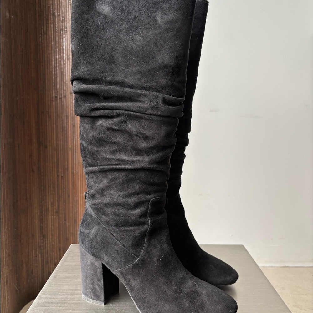 Coach Black Over the Knee Suede Boots US 10